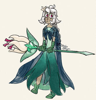 White Lily Cookie Humanized Watercolor