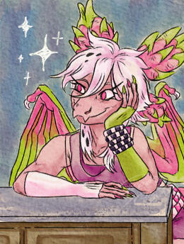 Candied Pitaya Dragon Illustration